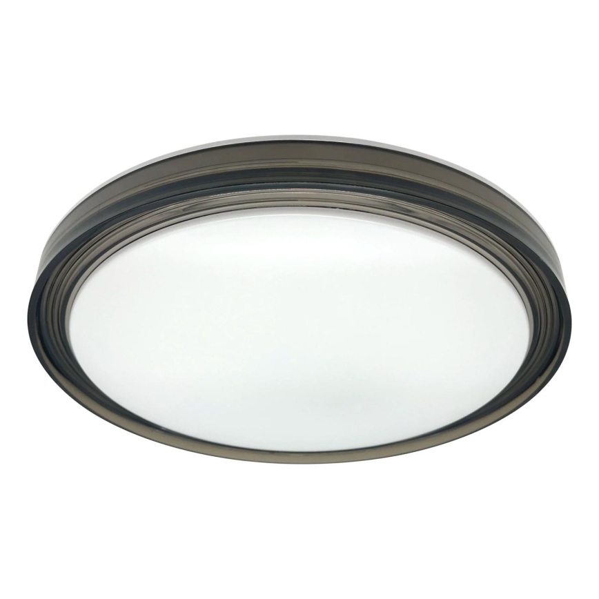 LED Prigušiva plafonjera za kupatilo HALINA LED/48W/230V 3000-6000K pr. 38 cm IP44 crno + Daljinski upravljač