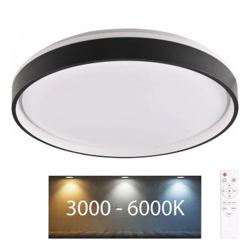 LED Prigušiva plafonjera za kupatilo JADWIGA LED/42W/230V pr. 38,5 cm 3000-6000K IP44 + Daljinski upravljač
