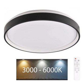 LED Prigušiva plafonjera za kupatilo JADWIGA LED/72W/230V pr. 48 cm 3000-6000K IP44 + Daljinski upravljač
