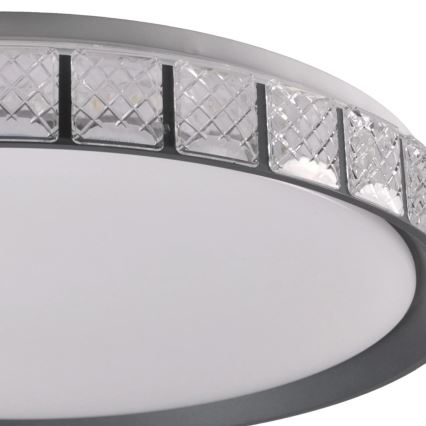 LED Prigušiva plafonjera za kupatilo NINA LED/72W/230V pr. 49 cm 3000-6000K IP44 + Daljinski upravljač