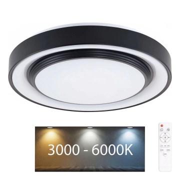 LED Prigušiva plafonjera za kupatilo ZYGMUNT LED/72W/230V pr. 48,5 cm 3000-6000K IP44 + Daljinski upravljač