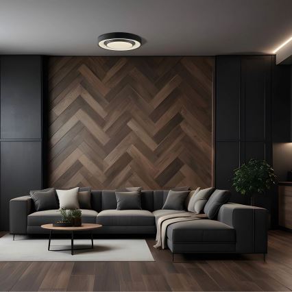 LED Prigušiva plafonjera za kupatilo ZYGMUNT LED/48W/230V pr. 38,5 cm 3000-6000K IP44 + Daljinski upravljač
