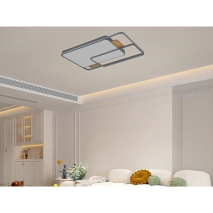 LED prigušiva plafonska lampa LED/280W/230V 3000-6500K + daljinski upravljač