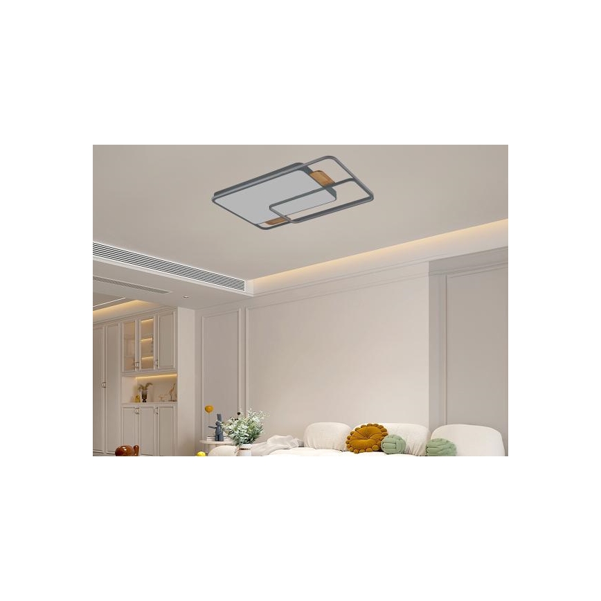 LED prigušiva plafonska lampa LED/280W/230V 3000-6500K + daljinski upravljač