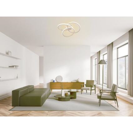 LED prigušiva plafonska lampa LED/70W/230V 3000-6500K bela + daljinski upravljač