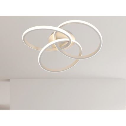 LED prigušiva plafonska lampa LED/70W/230V 3000-6500K bela + daljinski upravljač