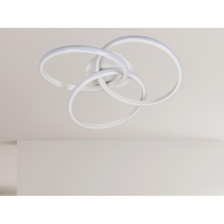 LED prigušiva plafonska lampa LED/70W/230V 3000-6500K bela + daljinski upravljač