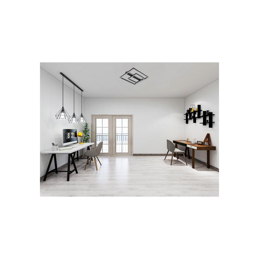 LED prigušiva plafonska lampa LED/95W/230V 3000-6500K + daljinski upravljač