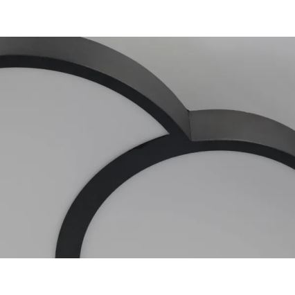 LED prigušiva stropna svetiljka LED/60W/230V 3000-6500K crna + daljinski upravljač