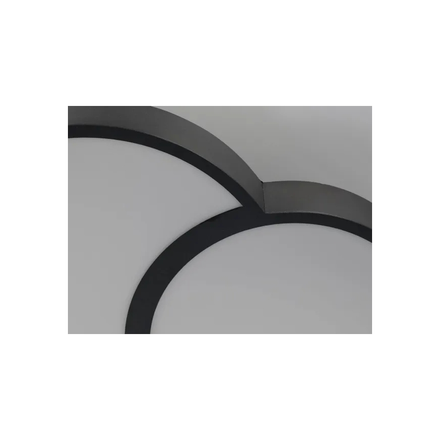 LED prigušiva stropna svetiljka LED/60W/230V 3000-6500K crna + daljinski upravljač