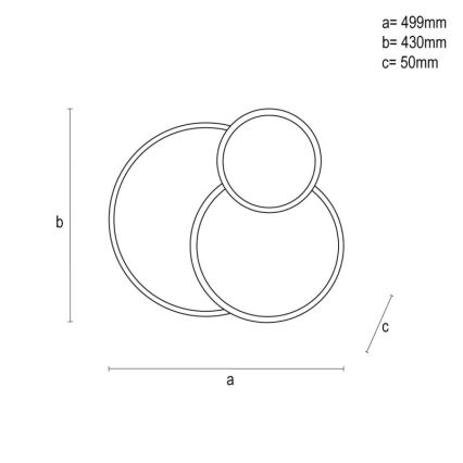 LED prigušiva stropna svetiljka LED/60W/230V 3000-6500K crna + daljinski upravljač
