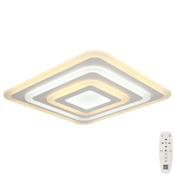 LED prigušiva plafonska svetiljka LED/77W/230V 3000-6500K 49,5x49,5 cm + daljinski upravljač