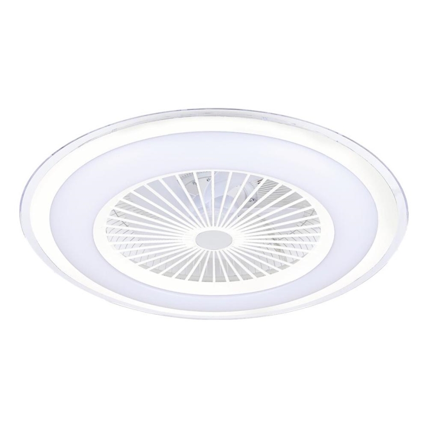 LED prigušiva plafonska svetiljka sa ventilatorom ZONDA LED/48W/230V 3000-6000K bela + daljinski upravljač