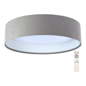 LED prigušiva plafonska svetiljka SMART GALAXY LED/24W/230V fi 44 cm siva/bela 3000–6500K + daljinski upravljač