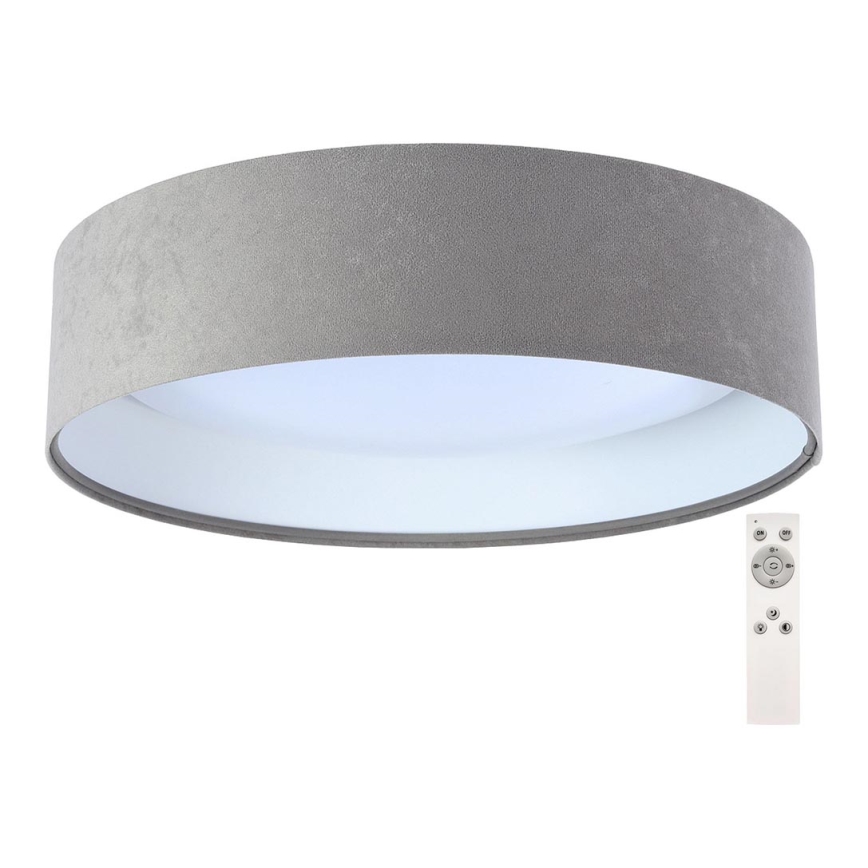 LED prigušiva plafonska svetiljka SMART GALAXY LED/24W/230V fi 44 cm siva/bela 3000–6500K + daljinski upravljač