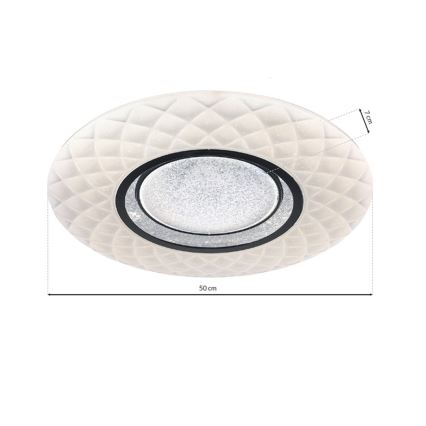 LED prigušiva plafonska lampa TOKYO LED/48W/230V + daljinski upravljač