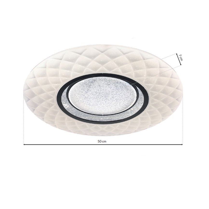 LED prigušiva plafonska lampa TOKYO LED/48W/230V + daljinski upravljač