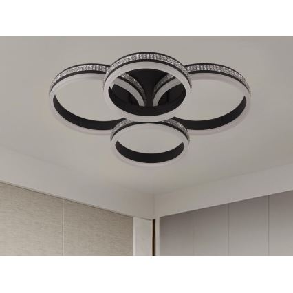 LED prigušiva plafonska svetiljka za površinsku montažu LED/150W/230V 3000-6500K + daljinski upravljač