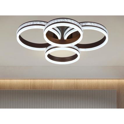 LED prigušiva plafonski luster LED/150W/230V 3000-6500K + daljinski upravljač