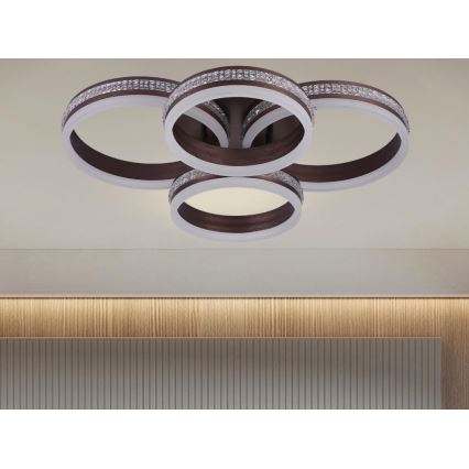 LED prigušiva plafonski luster LED/150W/230V 3000-6500K + daljinski upravljač