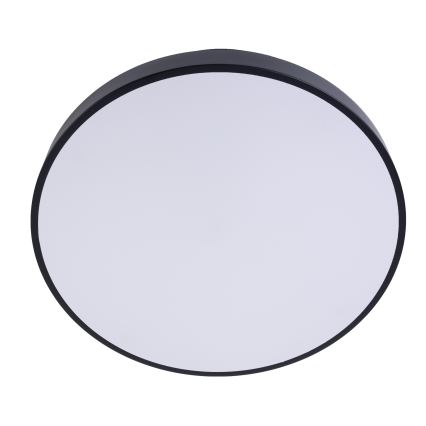 LED prigušiva stropna svetiljka LED/50W/230V 3000-6500K prečnik 50 cm crna + daljinski upravljač