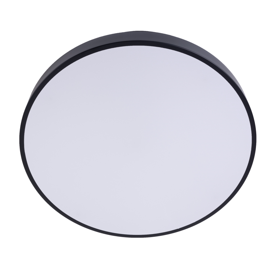 LED prigušiva stropna svetiljka LED/50W/230V 3000-6500K prečnik 50 cm crna + daljinski upravljač