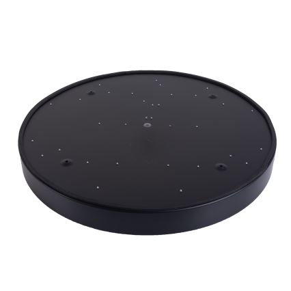 LED prigušiva stropna svetiljka LED/50W/230V 3000-6500K prečnik 50 cm crna + daljinski upravljač