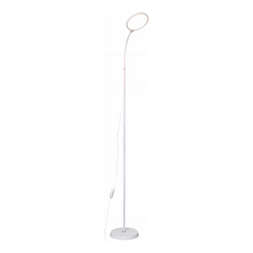 LED Prigušiva podna lampa 2u1 LED/10W/230V bela