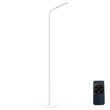 LED Prigušiva podna lampa LED/10W/230V 3000/4000/6000K bela + Daljinski upravljač