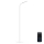 LED Prigušiva podna lampa LED/10W/230V 3000/4000/6000K bela + Daljinski upravljač