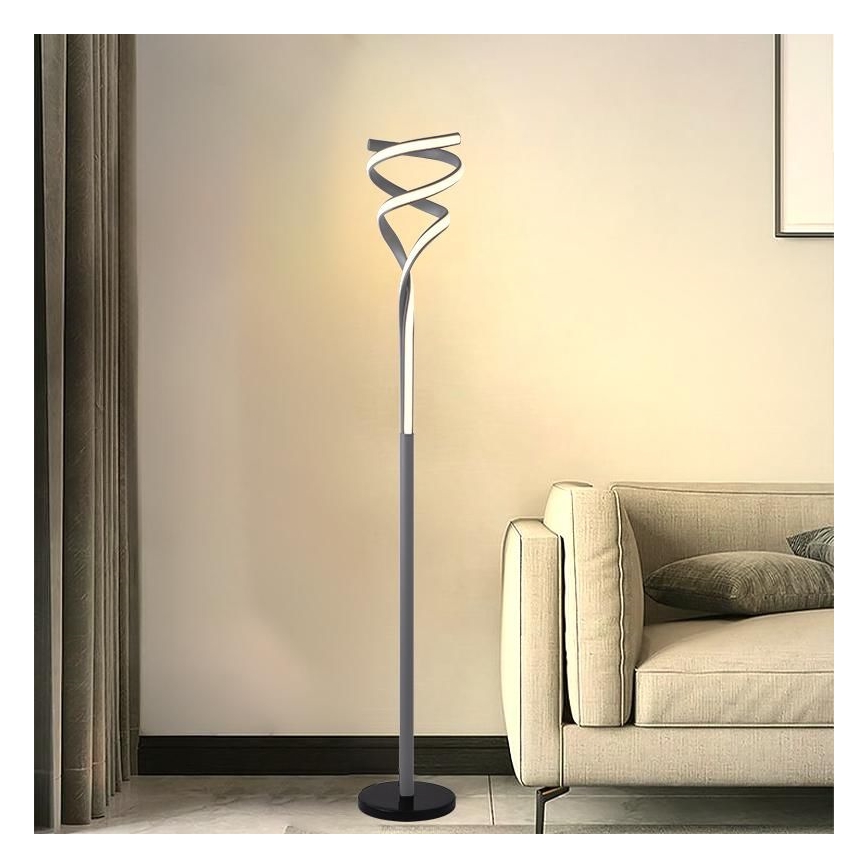 LED Prigušiva podna lampa LED/50W/230V 3000-6500K antracit + Daljinski upravljač