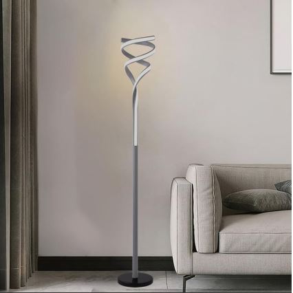 LED Prigušiva podna lampa LED/50W/230V 3000-6500K antracit + Daljinski upravljač