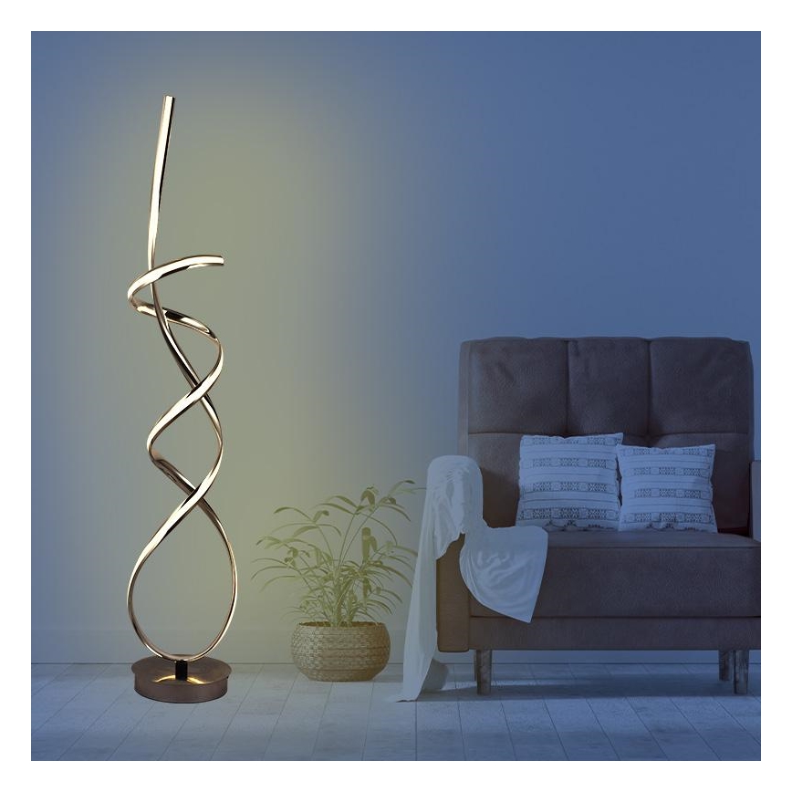 LED Prigušiva podna lampa LED/80W/230V 3000-6500K + Daljinski upravljač
