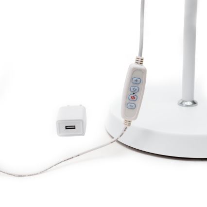 LED Prigušiva podna lampa SIGNUS LED/10W/230V 3000/4500/6500K bela