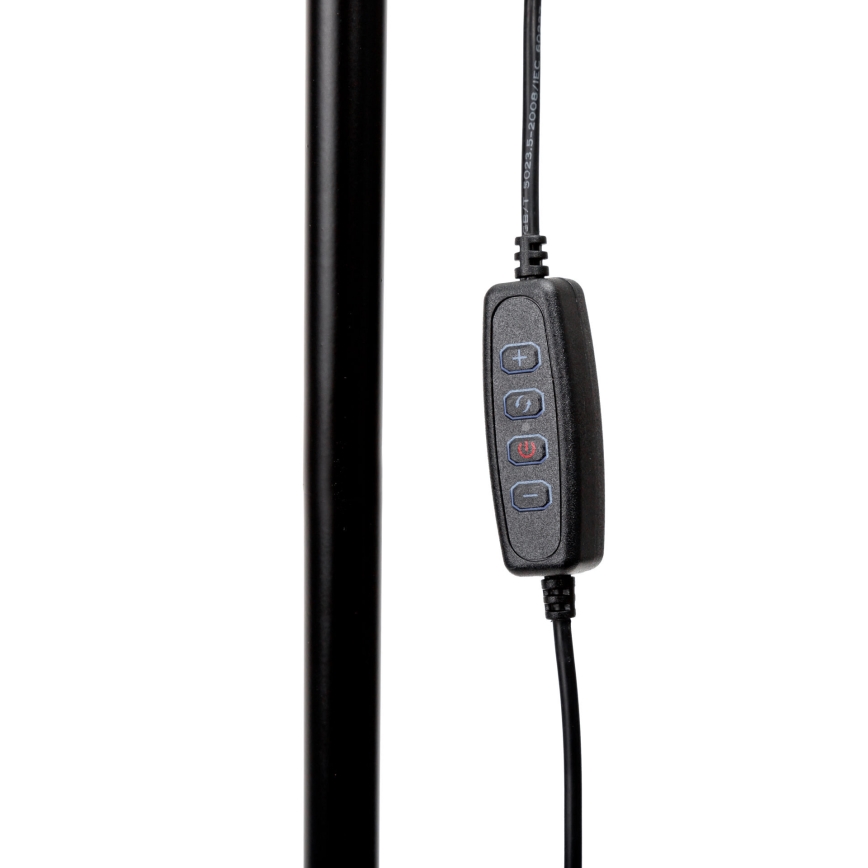 LED Prigušiva podna lampa SIGNUS LED/10W/230V 3000/4500/6500K crno