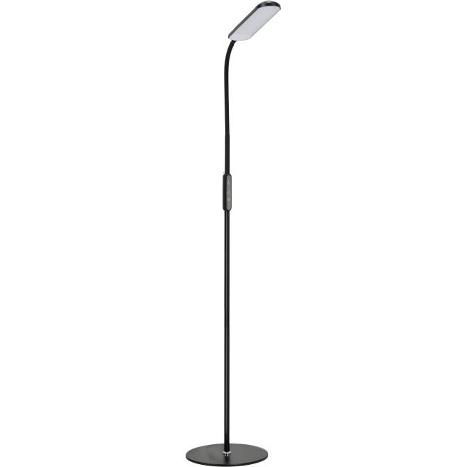 LED Prigušiva podna lampa TEILO LED/10W/230V 3000/4000/6500K crno + Daljinski upravljač