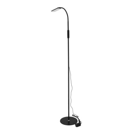 LED Prigušiva podna lampa TEILO LED/10W/230V 3000/4000/6500K crno + Daljinski upravljač