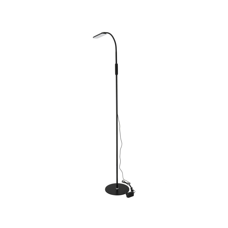 LED Prigušiva podna lampa TEILO LED/10W/230V 3000/4000/6500K crno + Daljinski upravljač