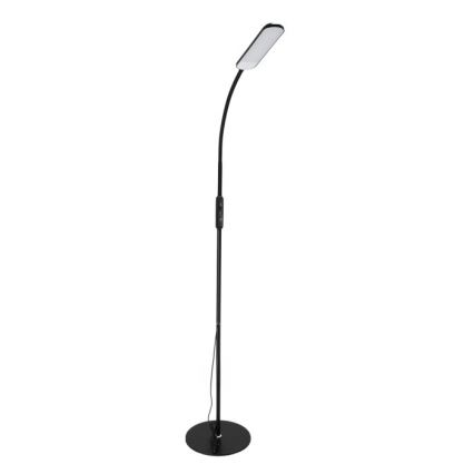 LED Prigušiva podna lampa TEILO LED/10W/230V 3000/4000/6500K crno + Daljinski upravljač