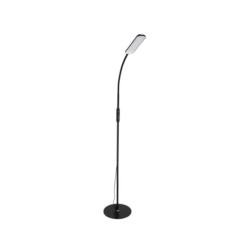 LED Prigušiva podna lampa TEILO LED/10W/230V 3000/4000/6500K crno + Daljinski upravljač