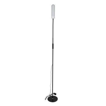 LED Prigušiva podna lampa TEILO LED/10W/230V 3000/4000/6500K crno + Daljinski upravljač