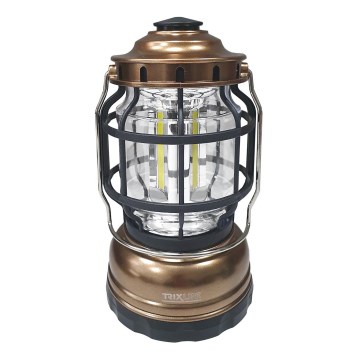 LED Prigušiva prenosna kampovanje lampa 3xLED/3W/3xAA IPX4 zlatna