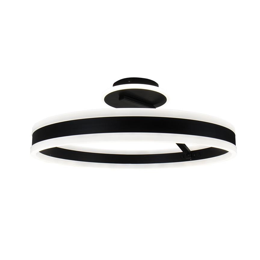 LED prigušiva prislonjena plafonska lampa LED/86W/230V 3000-6500K crna + daljinski upravljač