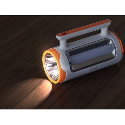 LED Prigušiva punjiva baterijska lampa 2u1 sa funkcijom powerbank-a LED/5W/230V 3500 mAh