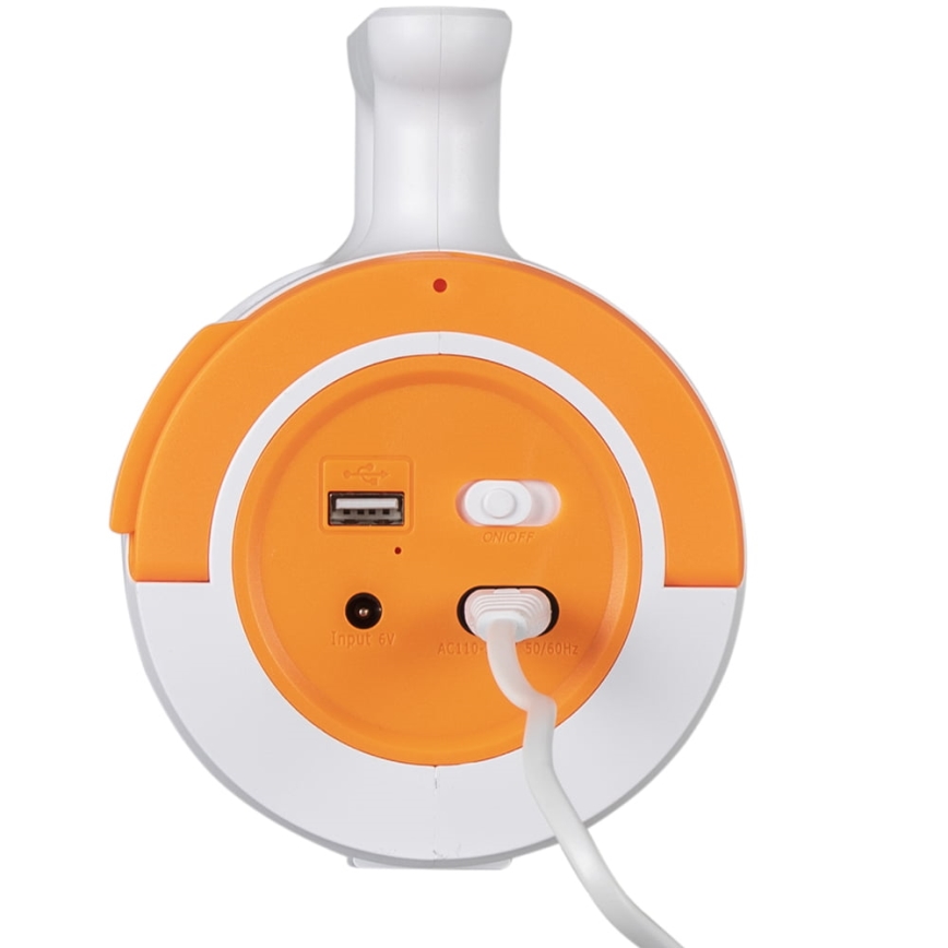 LED Prigušiva punjiva baterijska lampa 2u1 sa funkcijom powerbank-a LED/5W/230V 3500 mAh