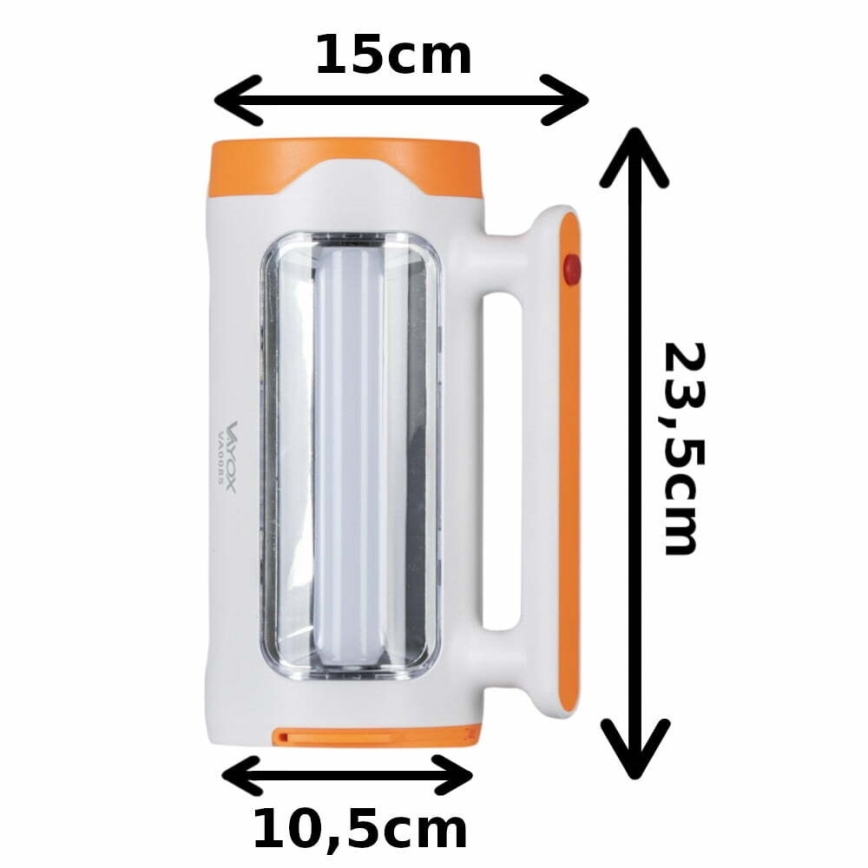 LED Prigušiva punjiva baterijska lampa 2u1 sa funkcijom powerbank-a LED/5W/230V 3500 mAh