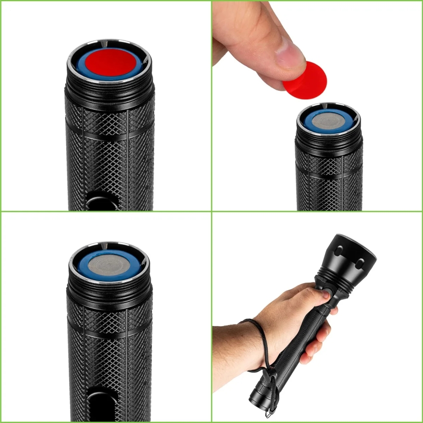 LED prigušiva punjiva baterijska lampa LED/20W/5V IPX5 1570 lm 8400 mAh