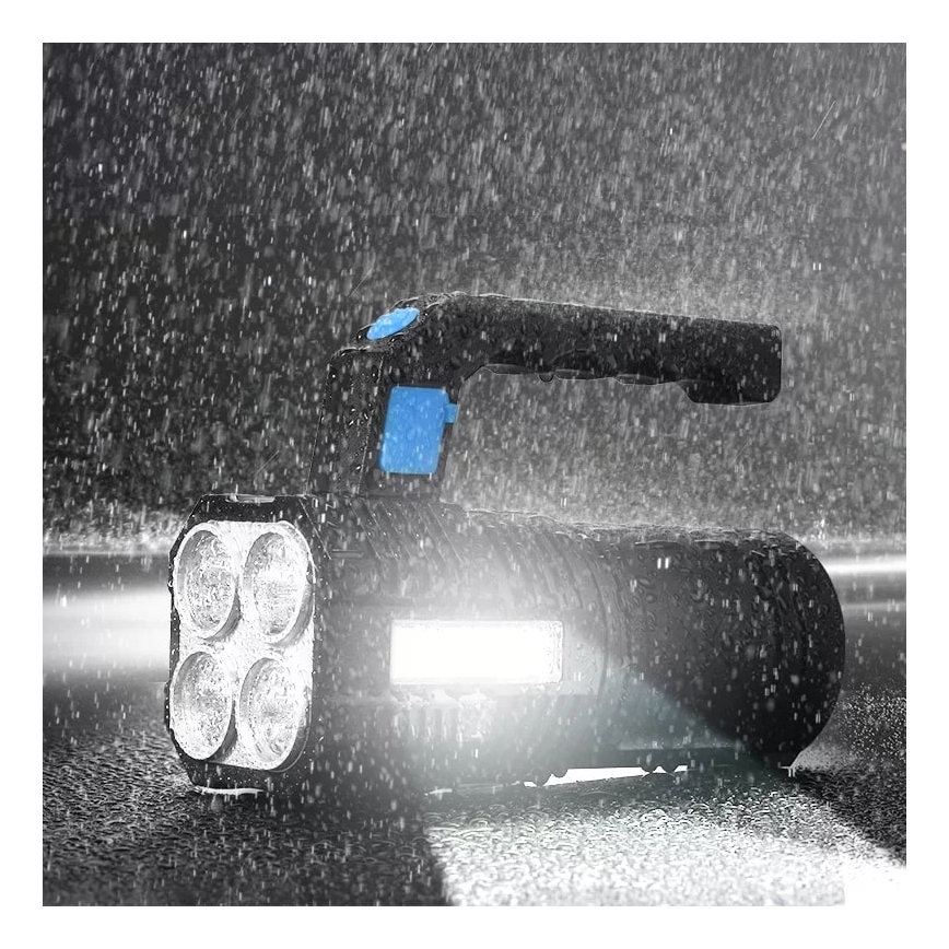 LED Prigušiva punjiva baterijska lampa LED/5V IPX4 250 Im 1200 mAh