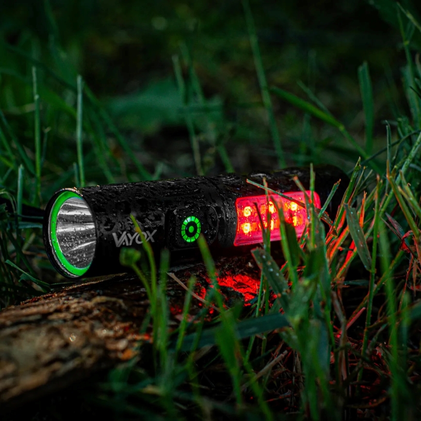 LED Prigušiva punjiva baterijska lampa sa crveno svetlo LED/5W/5V IPX4 250 Im 2000 mAh