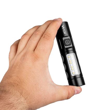 LED Prigušiva punjiva baterijska lampa sa crveno svetlo LED/5W/5V IPX4 250 Im 2000 mAh